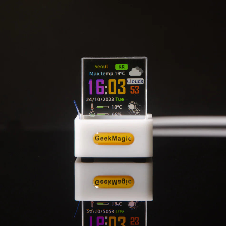 Mini Transparent WiFi Weather Clock